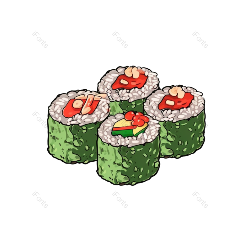 元素图片,日本美食元素,美味PNG,寿司免抠素材